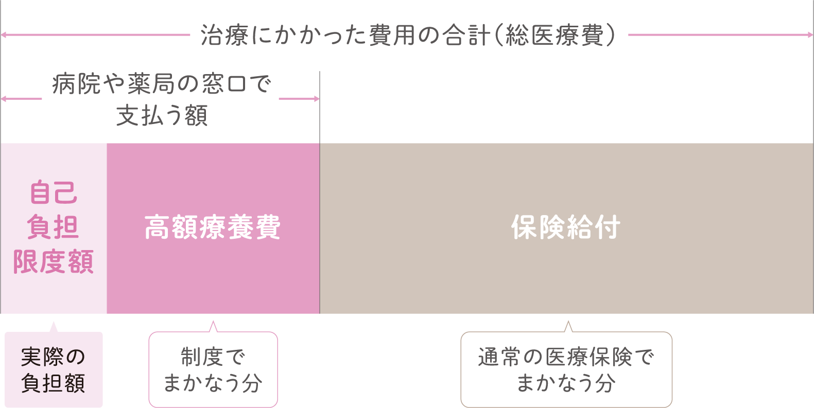 治療にかかった費用の合計（総医療費）